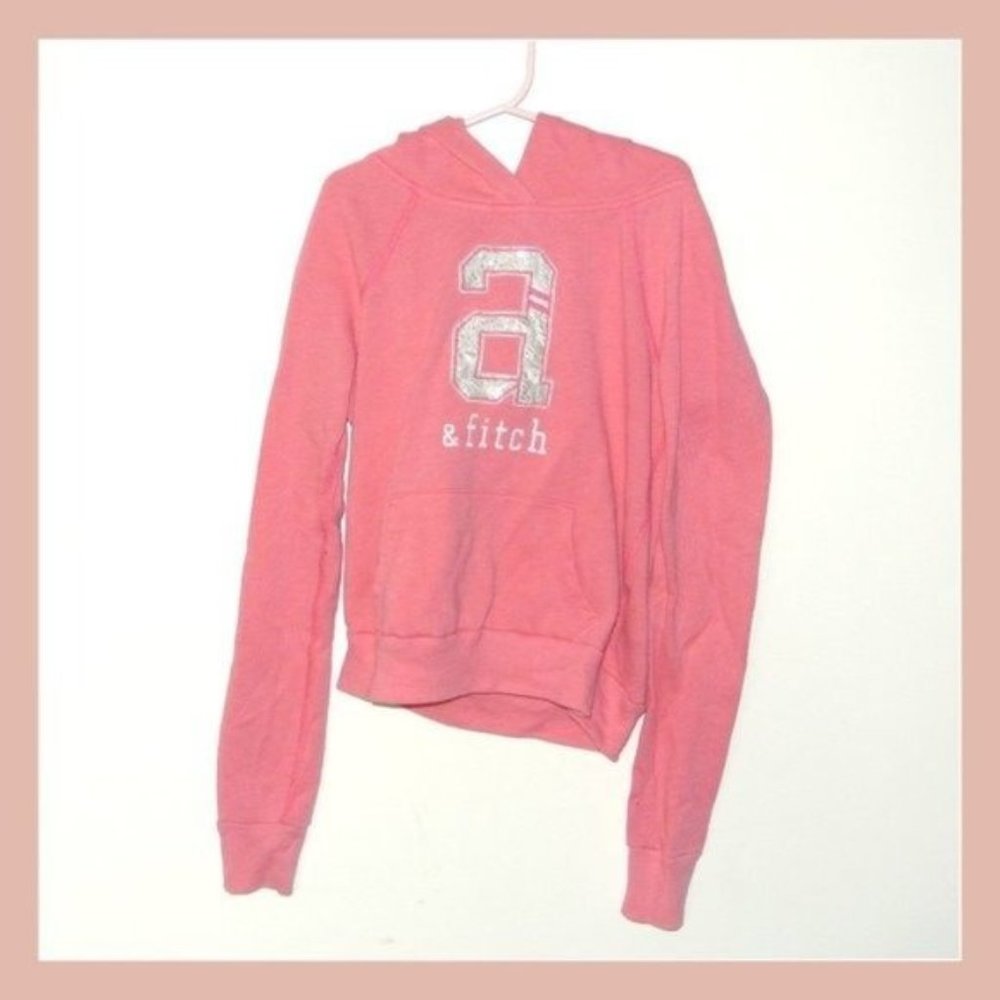 Abercrombie & Fitch‎ Girls M Pink Logo Hoodie